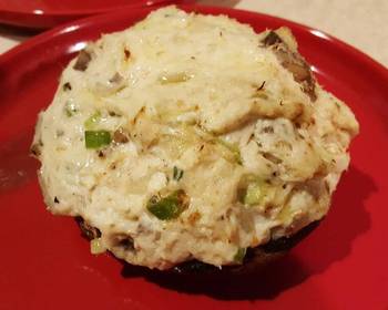 Easy Recipe Crabmeat stuffed portabella mushrooms Delicious Simple