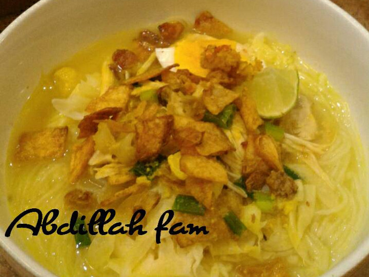 Resep Soto ayam bumbu jangkep ala Abdillah fam Anti Gagal