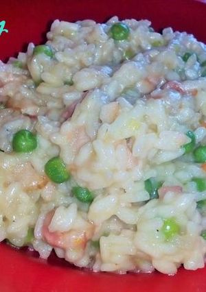 Borsós-baconos rizottó recept fotója