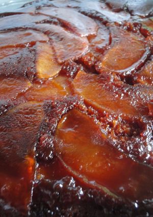 Foto principal de Bizcocho de manzanas caramelizadas