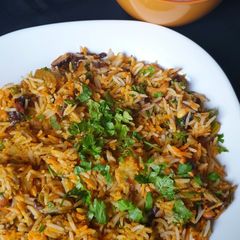 A picture of Vegetable Biryani.