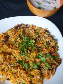 A picture of Vegetable Biryani.