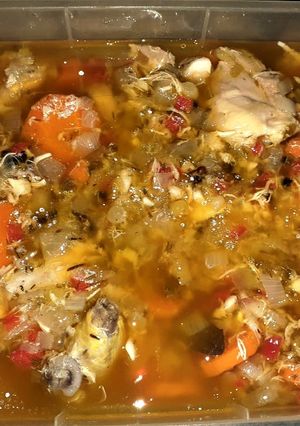 Una foto de Pollo al escabeche