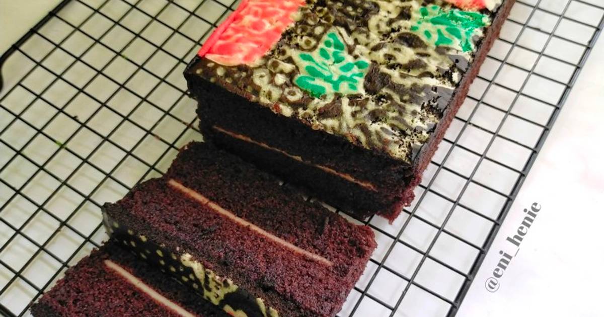 Resep 319 Brownies Batik Dahanapura Ketan Hitam Keju Oleh Eni Henie