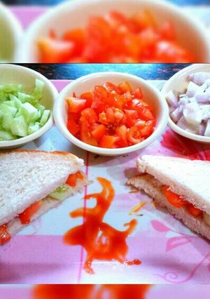 A picture of Veg mayo sandwich (eggless).