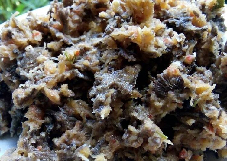 Resep Bothok Jamur Grigit tanpa bungkus daun, Lezat