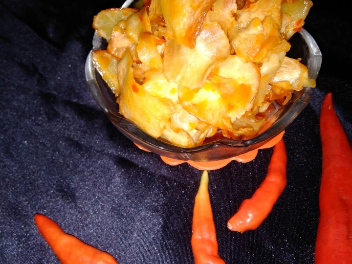 Langkah Mudah untuk Membikin Resep 56. Kripik Singkong Pedas Manis (Ekonomis &amp;amp; mantuls) yang Sempurna Anti Ribet, Bisa Manjain Lidah