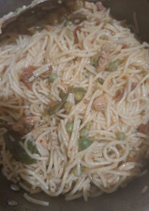 A picture of Spagetties.