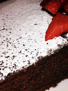 Una foto de Bizcocho de chocolate y naranja 🍊 ¡Con espuma de naranja!