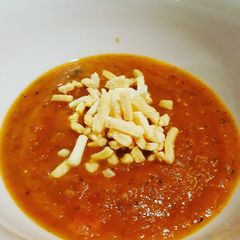 Tomato Basil Soup A picture of Tomato Basil Soup.