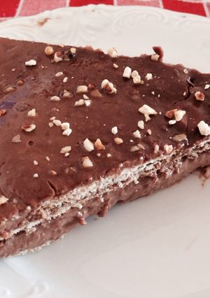 Una foto de Tarta de galletas y chocolate