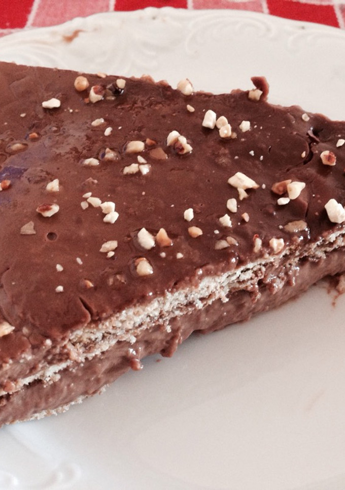 Una foto de Tarta de galletas y chocolate