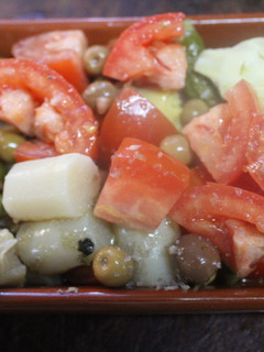 Una foto de Ensalada con escamas de sal