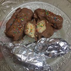 A picture of Homemade bounty chocolate.