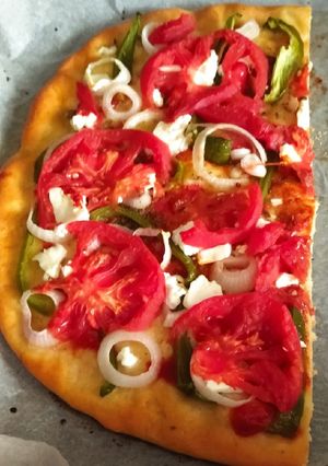 Φωτογραφία της συνταγής Η vegan πίτσα μας