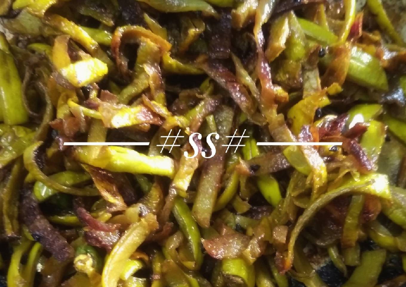 Peels of Bottle gourd fry