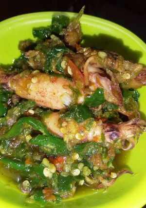 Foto resep Cumi asin lado ijo