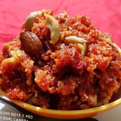 A picture of Gajar ka halwa.