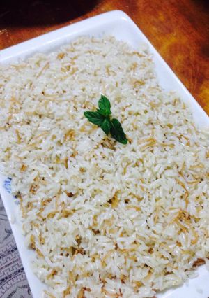 صورة لوصفة الأرز بالشعيرية