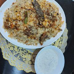 A picture of Mutton polaw.