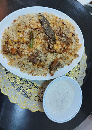 A picture of Mutton polaw.