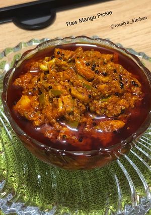 A picture of Raw Mango Pickle.
