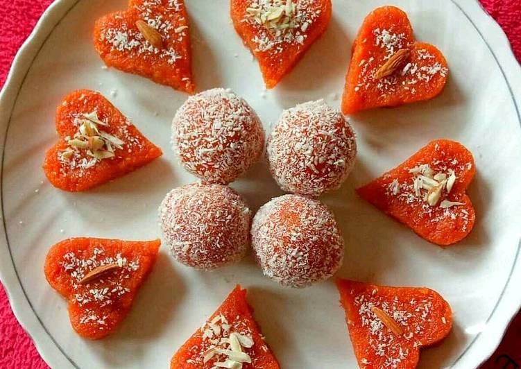 Tomato Barfi And Laddu