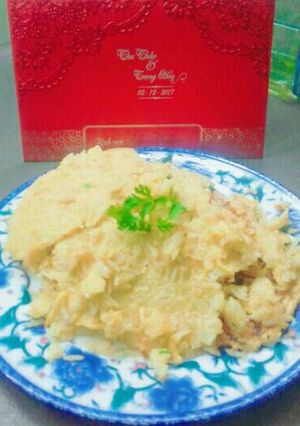 Hình của món Trứng chiên cơm thơm ngon nức lòng.