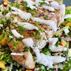 A picture of Slaw with Persian-spiced Tuna.