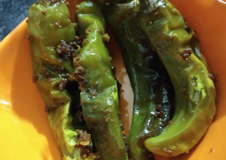 Steps to Prepare Speedy Stuffed Green chilli