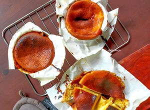 Foto resep Basque Burnt Cheesecake (versi ekonomis)