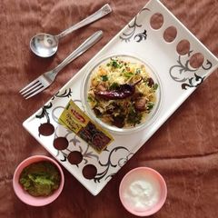 A picture of Navratan pulao.