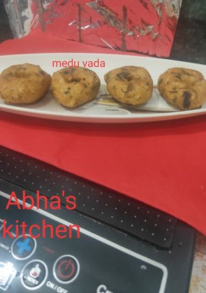 A picture of Veggie-nutty medu vada..