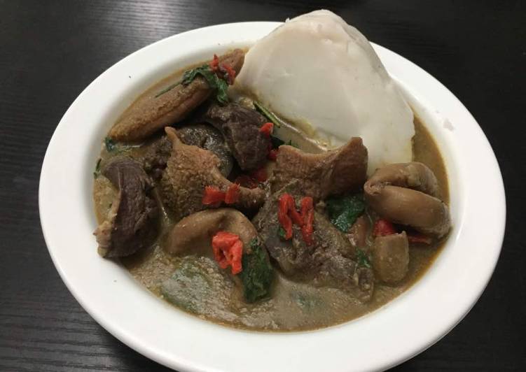 Peppersoup with agidi