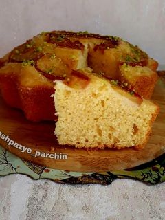 عکسی از دستور کیک کم روغن و کم شکر با فر دستساز 🌸