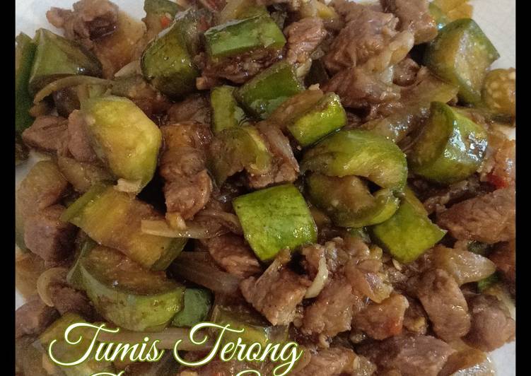 Tumis Terong Daging