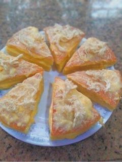 Hình của món Bông lan kem trứng muối.