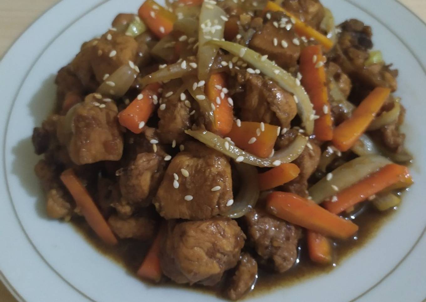 Ayam Wortel Saus Mentega