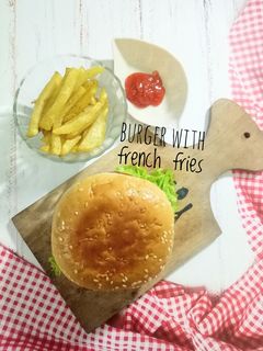 Foto resep 159.Krabby Patty with French Fries