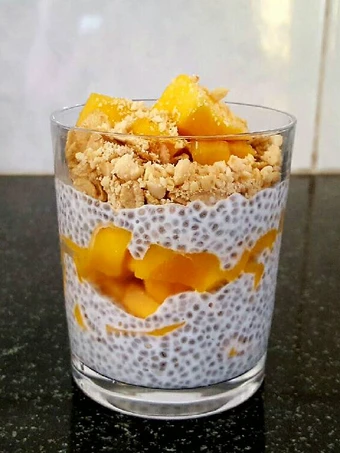 Easy Steps to Make Mango Chia pudding the So Delicious Tasty