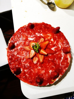 Una foto de Cheesecake de frutilla