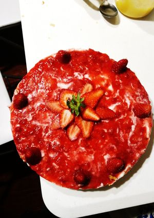 Una foto de Cheesecake de frutilla