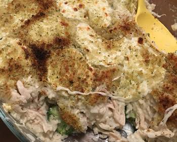 Latest Recipe Chicken Broccoli Rice Alfredo Bake Very Delicious