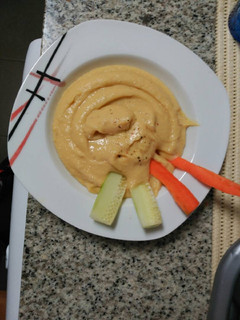 Una foto de Hummus casero