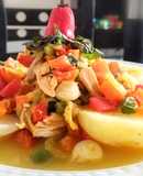 Guiso de pollo con verduras 👍🇵🇪