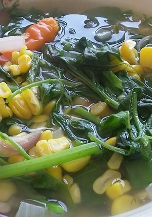 Foto resep Bening bayam + jagung