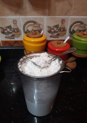 صورة لوصفة حليب جوز الهند بالبيت