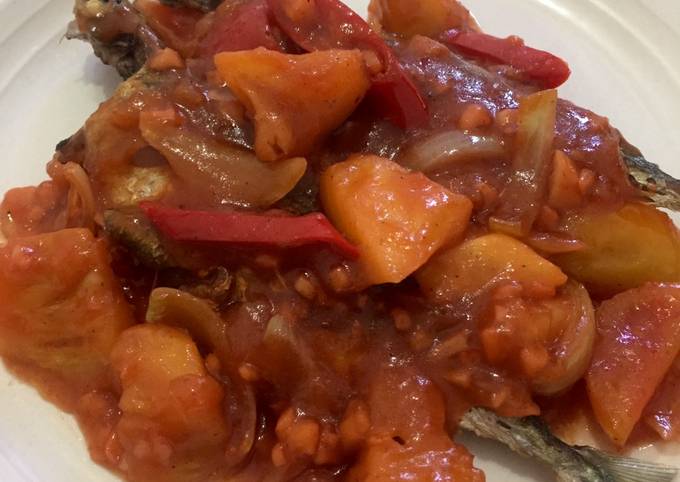 Resep Ikan rumah-rumah asam manis