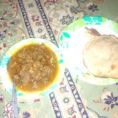A picture of Gurasa &meat soup.