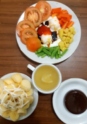 Foto resep Telur bumbu kecap dan saus masak kilat